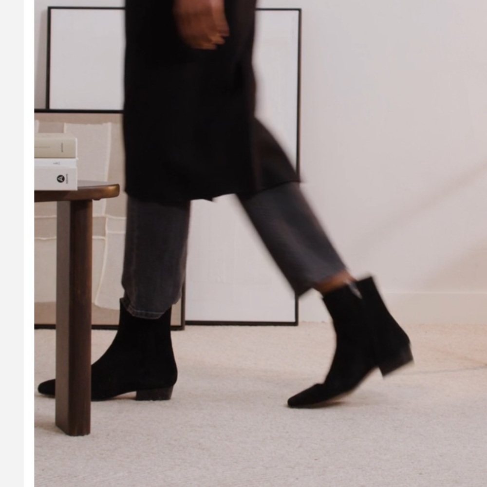 Flattered Rami Black Suede Boot Size 38 - Picture 3 of 10